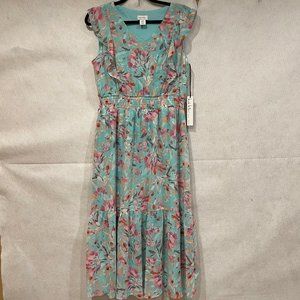Nicole Miller floral Maxi dress size 10